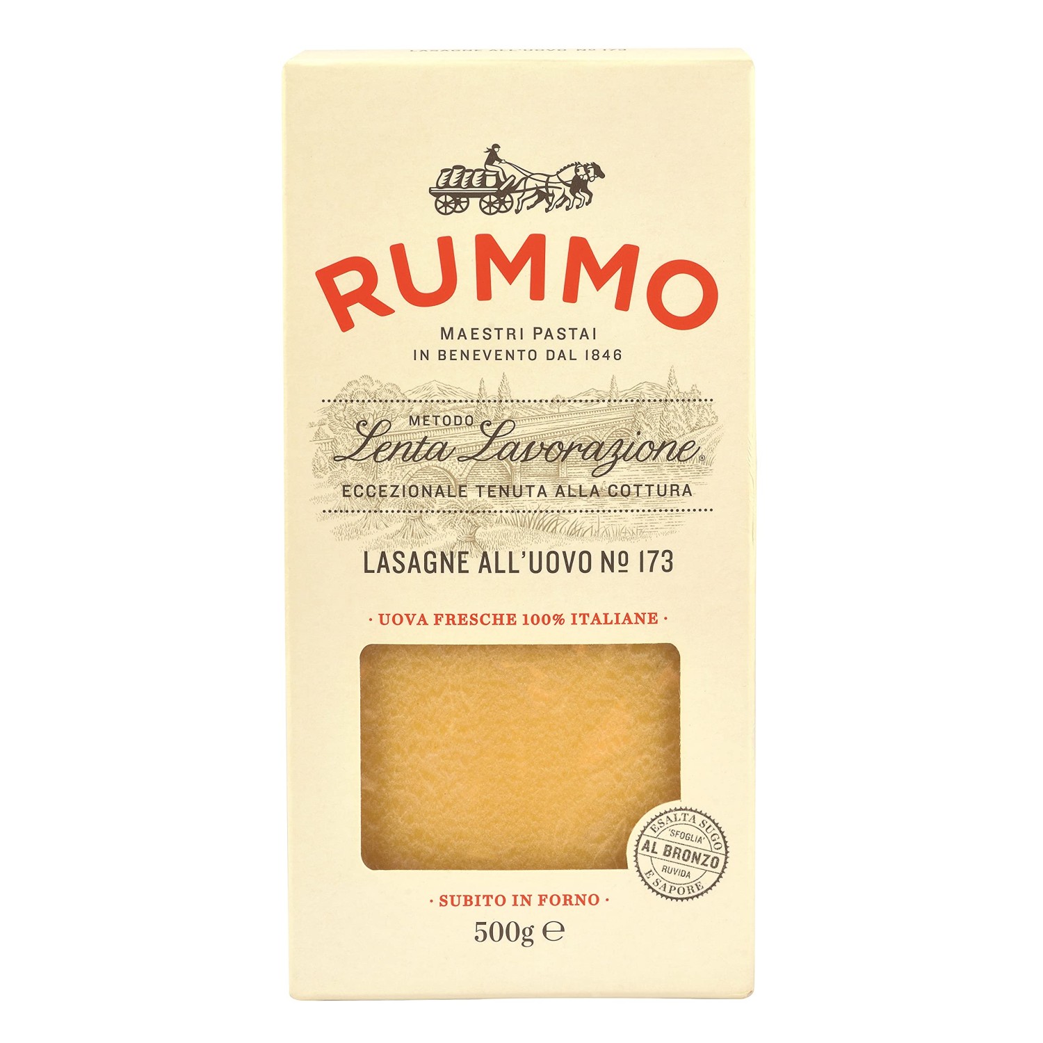 Rummo Egg Pasta Lasagne - Lasagne all uovo - Pacco Italiano