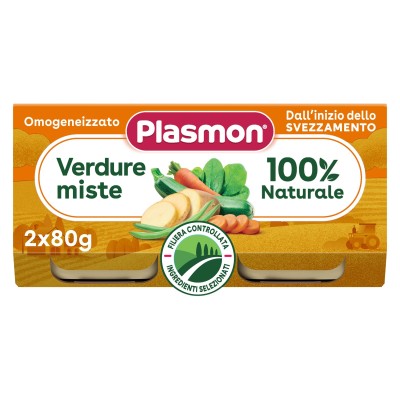 12X Plasmon Homogenized Mixed Vegetables 100% Baby Food