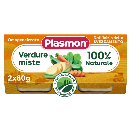 Plasmon Homogenized Mixed Vegetables 100% Baby Food