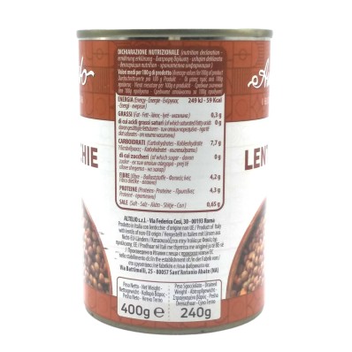 Amato Lentils in Tin 400g – Ready-to-Use Cooked Lentils