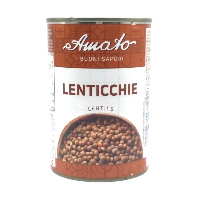 Amato Lentils in Tin 400g – Ready-to-Use Italian Cooked Lentils