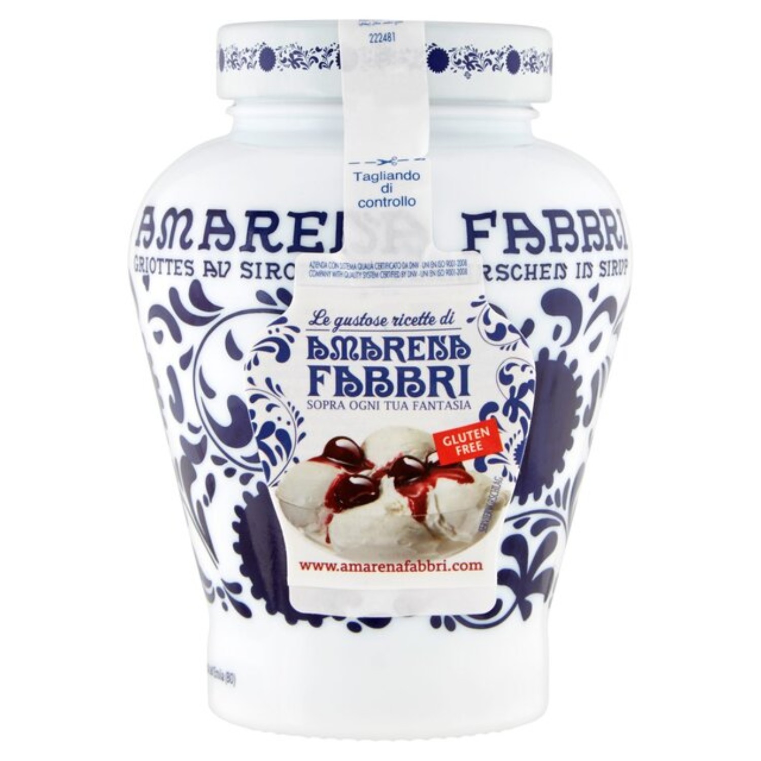 Fabbri Cherries Fruit and Syrup Amarena - 600g