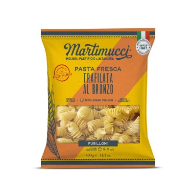 Martimucci Bronze-Die Fusilloni 400g – Fresh Artisan Pasta from Italy