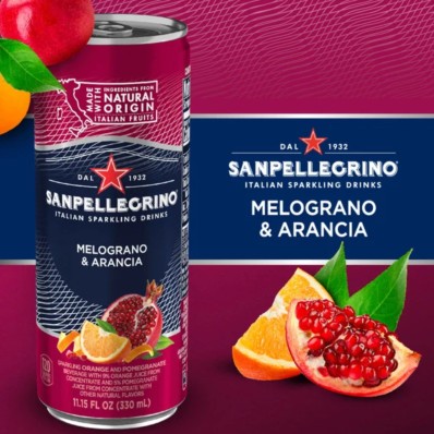 Sanpellegrino Melograno & Arancia – 330 ml Can