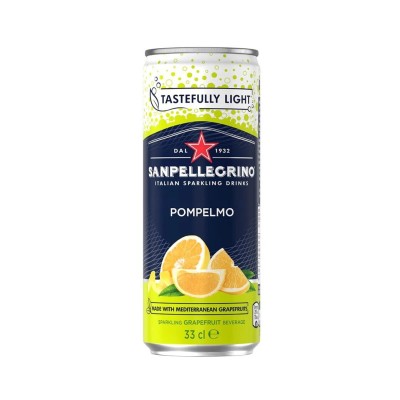 San pellegrino Pompelmo - Sparkling Grapefruit Drink 33cl Can