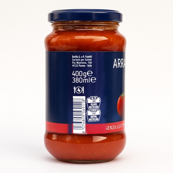Barilla Arrabbiata Sauce – Spicy Tomato & Chilli 400g Barilla Arrabbiata Sauce – Spicy Tomato & Chilli 400g