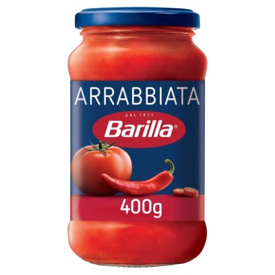 Barilla Arrabbiata Pasta Sauce 400g – Spicy Tomato & Chilli Italian Sauce
