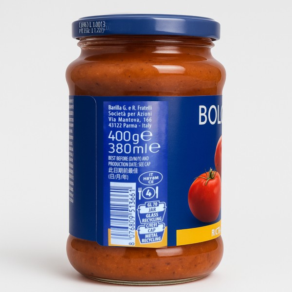 Barilla Bolognese Ragu Sauce 400g – Classic Italian Meat Sauce Barilla Bolognese Ragu Sauce 400g – Classic Italian Meat Sauce