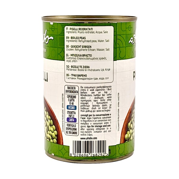 Amato Cooked Peas 400g - Premium Quality Legumes in Tin