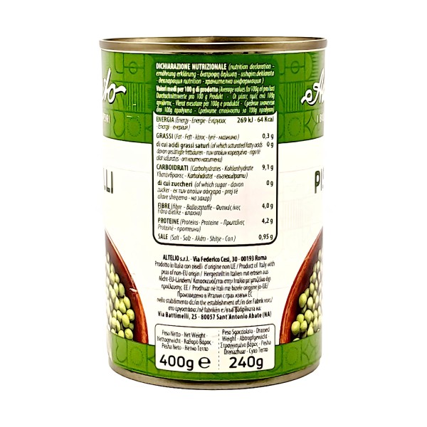Amato Cooked Peas 400g - Premium Quality Legumes in Tin