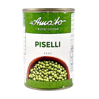 Amato Cooked Peas 400g - Premium Quality Legumes in Tin