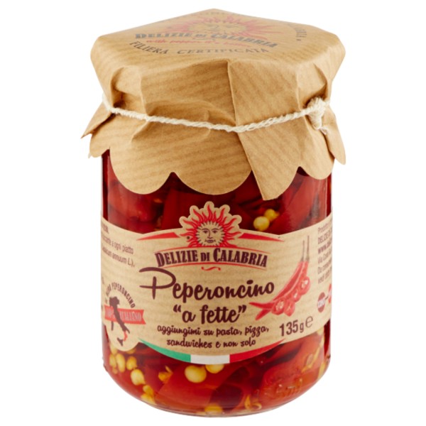 Delizie di Calabria Sliced Chili Peppers 135g Delizie di Calabria Sliced Chili Peppers 135g