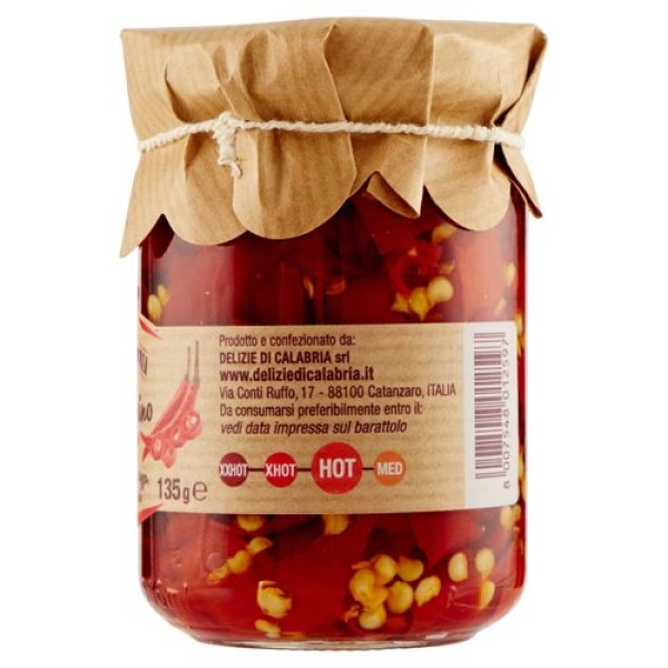 Delizie di Calabria Sliced Chili Peppers 135g Delizie di Calabria Sliced Chili Peppers 135g