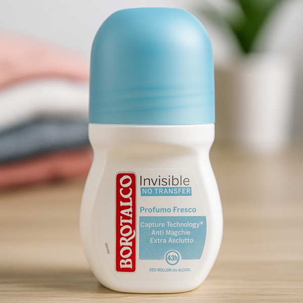 Borotalco Invisible Roll-On Deodorant 50ml – Anti-Stain