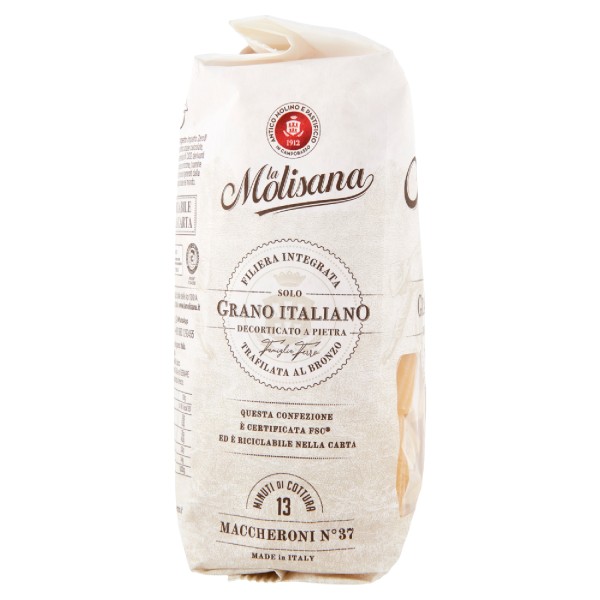 La Molisana Maccheroni No.37 – Bronze-Cut Pasta 500g
