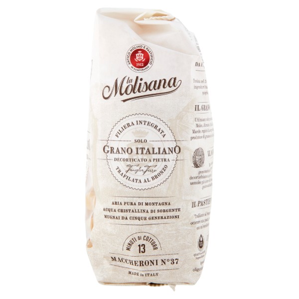 La Molisana Maccheroni No.37 – Bronze-Cut Pasta 500g