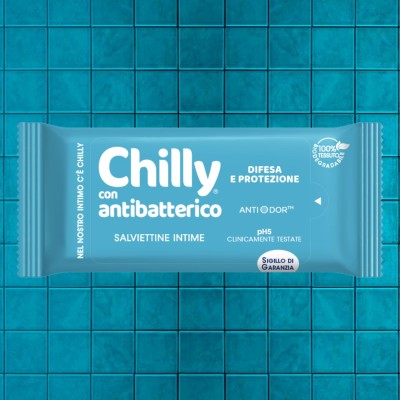 Chilly Antibacterial Intimate Wipes – Hygiene & Protection - Blue Wipes