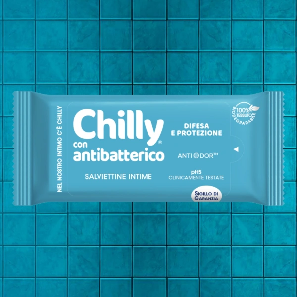 Chilly Antibacterial Intimate Wipes – Hygiene & Protection - Blue Wipes