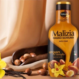 Malizia Bath Foam Argan & Vanilla 1000ml – Italian Bagno Schiuma