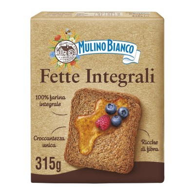 Fette Biscottate Integrali Mulino Bianco - Wholemeal Toast 315g