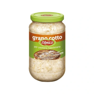Cooked Wheat Grains ( Grano Cotto ) for "Pastiera Napoletana" Pie 580g