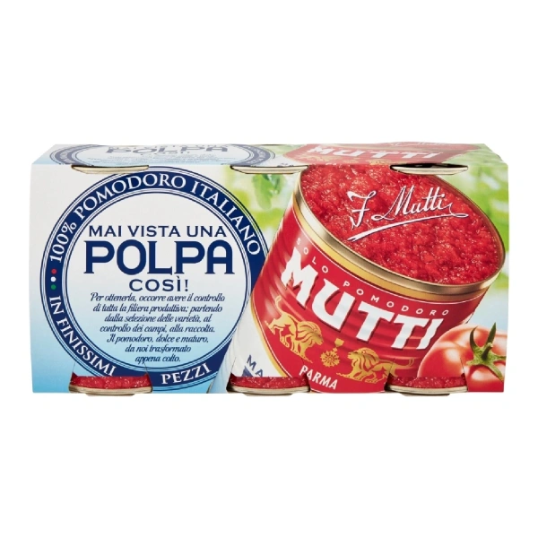 3x Mutti Polpa Tomato Pulp 3x400g