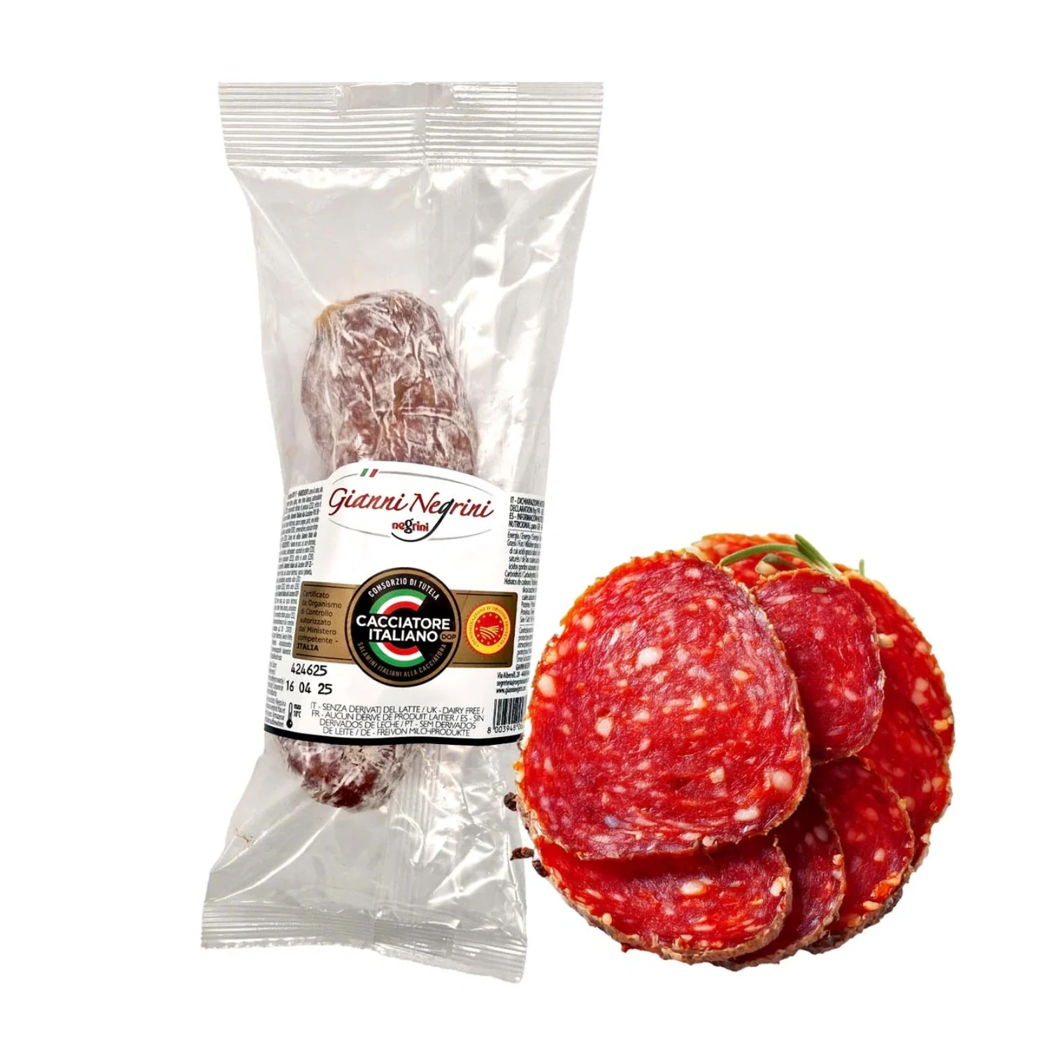 Salametto Cacciatore D.O.P. 200g – Negrini