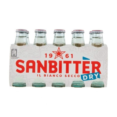 SanBitter White Dry – Non-Alcoholic Aperitif - 10pcs (10cl Each)