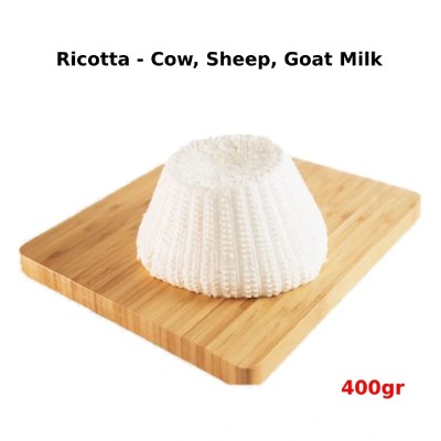 Fresh Ricotta Three Milk - with Cow, Sheep, Goat Milk 400g