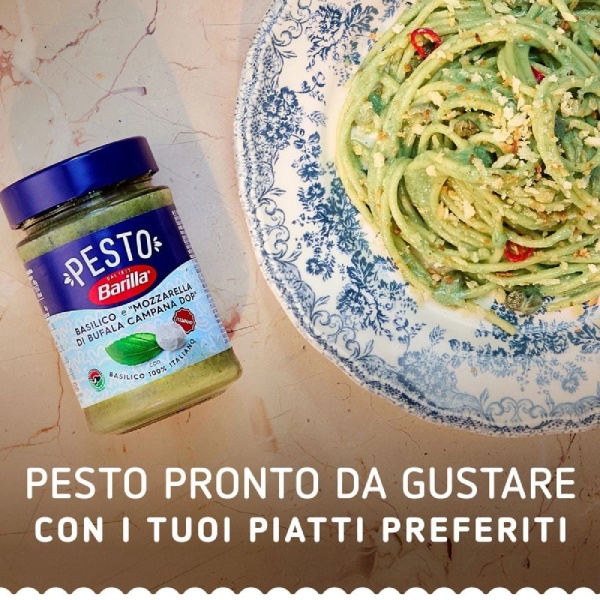 Barilla Pesto Basilico & Mozzarella di Bufala DOP 190g