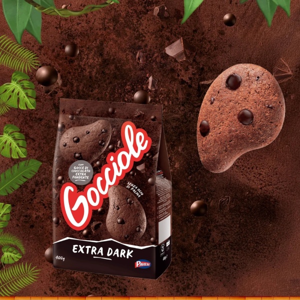 Pavesi Gocciole Extra Dark | Italian Dark Choc Biscuits