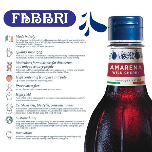 Fabbri Sciroppo Amarena 560ml