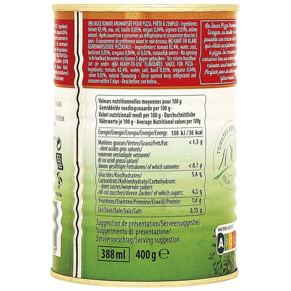 Mutti Pizza Sauce Aromatica – Ready to Use 400g