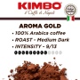 Kimbo Aroma Gold 100% Arabica Ground Coffee 250g
