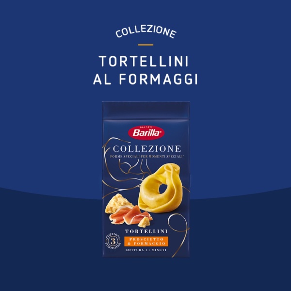 Barilla Collezione Ham and Cheese Tortellini Dry – 250g