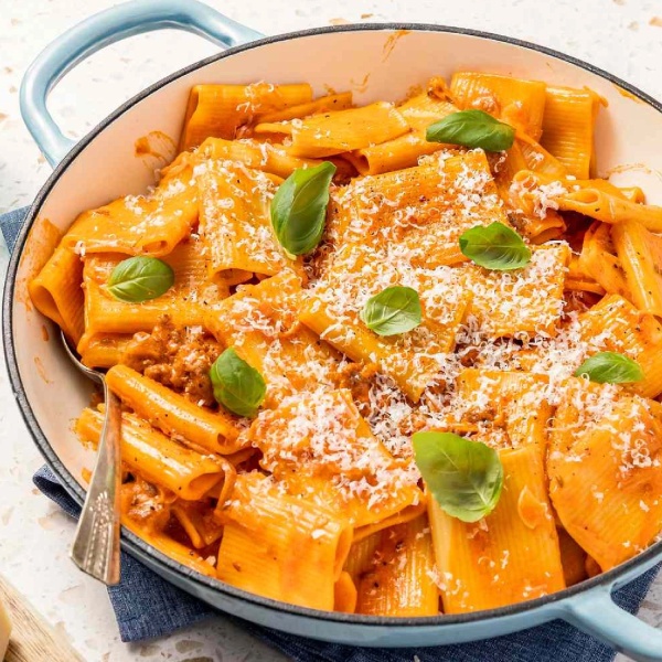 Authentic Rummo Durum Wheat Mezzi Paccheri Rigati Pasta