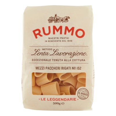 Authentic Rummo Durum Wheat Mezzi Paccheri Rigati Pasta