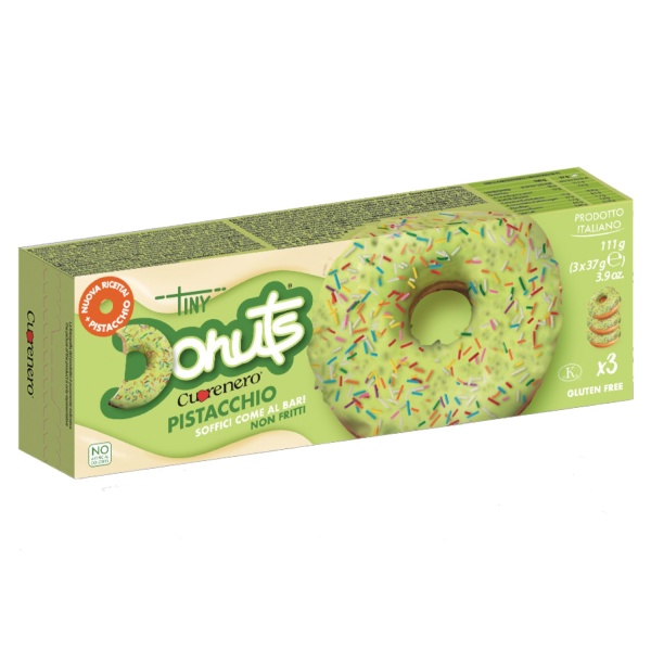 Tiny Donuts Cuorenero Pistachio – Gluten-Free Donuts 111g