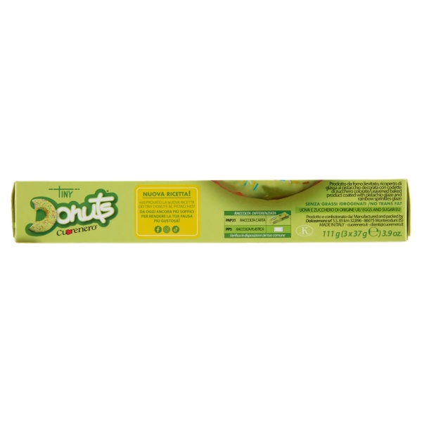 Tiny Donuts Cuorenero Pistachio – Gluten-Free Donuts 111g