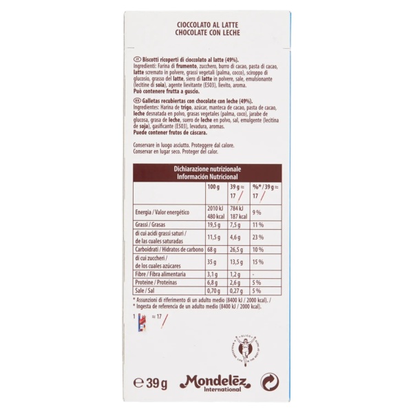 Mikado Milk Chocolate Biscuits 39g – Pocket Pack