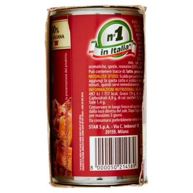 Star Gran Ragù Salsiccia Italian Meat Sausage Sauce – 2 x 180g