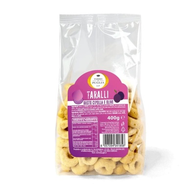 Taralli Cipolla e Olive - Onion and Olives 400g