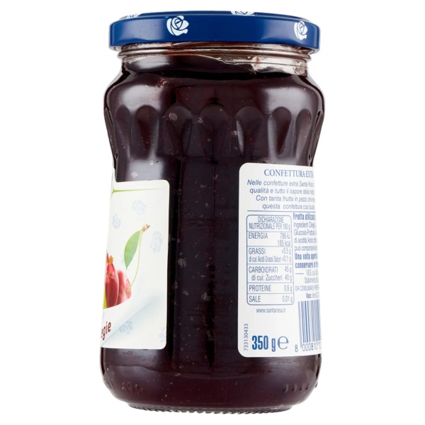 Santa Rosa Cherry Jam 350g – Authentic Italian Preserve