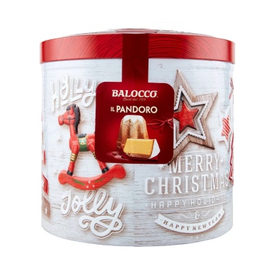 Balocco Classic Pandoro in a Festive Tin 750g
