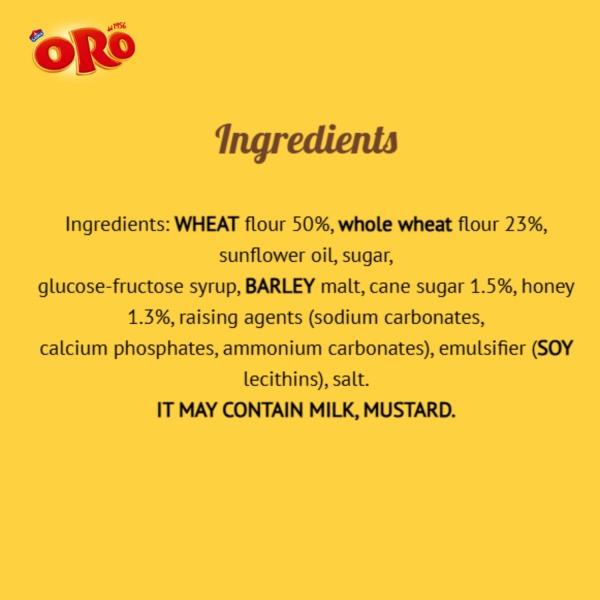 Oro Saiwa Cruscoro – Wholemeal Biscuits 400 g