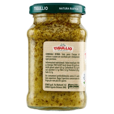 Tigullio Gran Pesto alla Genovese Without Garlic – 190 g