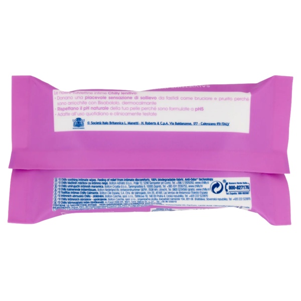 Chilly Lenitivo Intimate Wipes | Soothing Daily Care