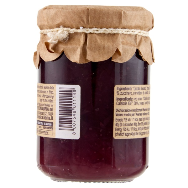 Caramelised “Cipolla Rossa di Tropea Calabria IGP” 150 g – Delizie di Calabria