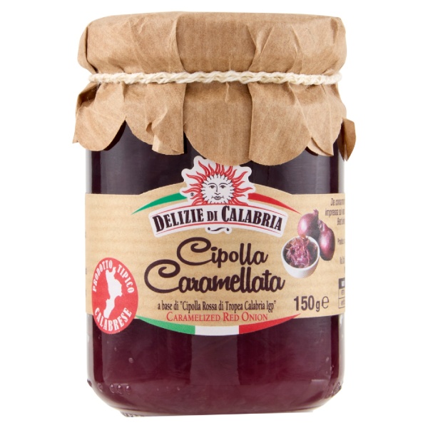 Caramelised “Cipolla Rossa di Tropea Calabria IGP” 150 g – Delizie di Calabria