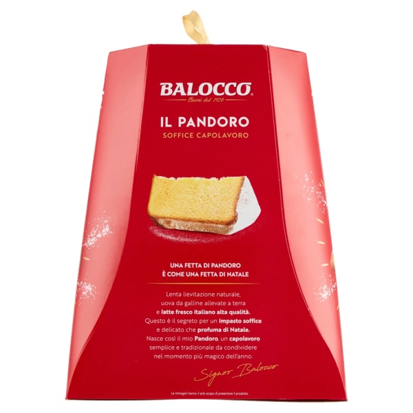 Balocco Pandoro Classico Traditional Italian Christmas Cake 750g